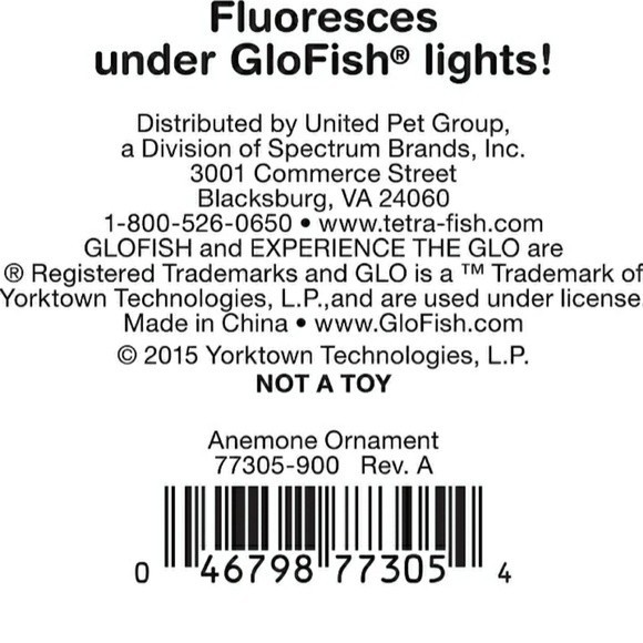 Aquarium Ornament - GloFish Anemone Ornament - Picture 10 of 12